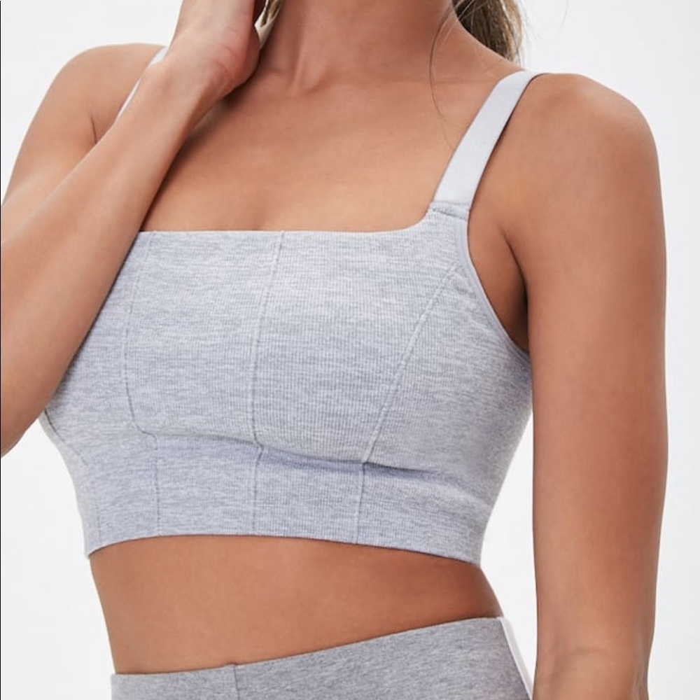 NWT Forever 21 Heather Grey Sports Bra